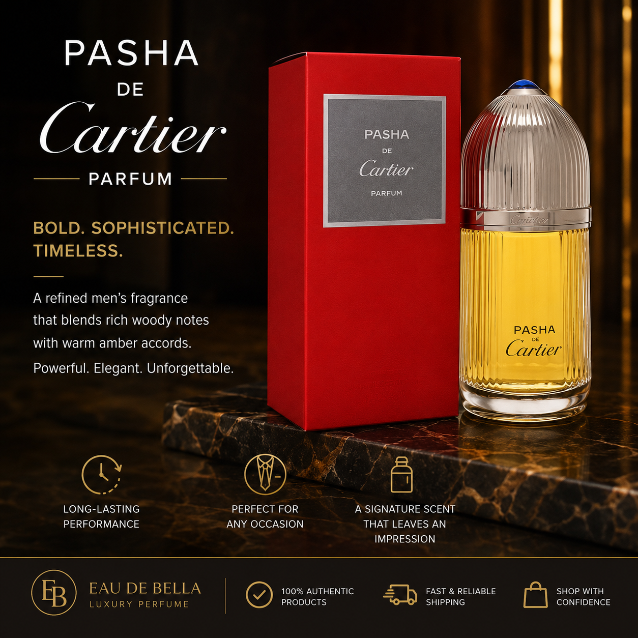 Pasha de Cartier Parfum 3.3 Oz